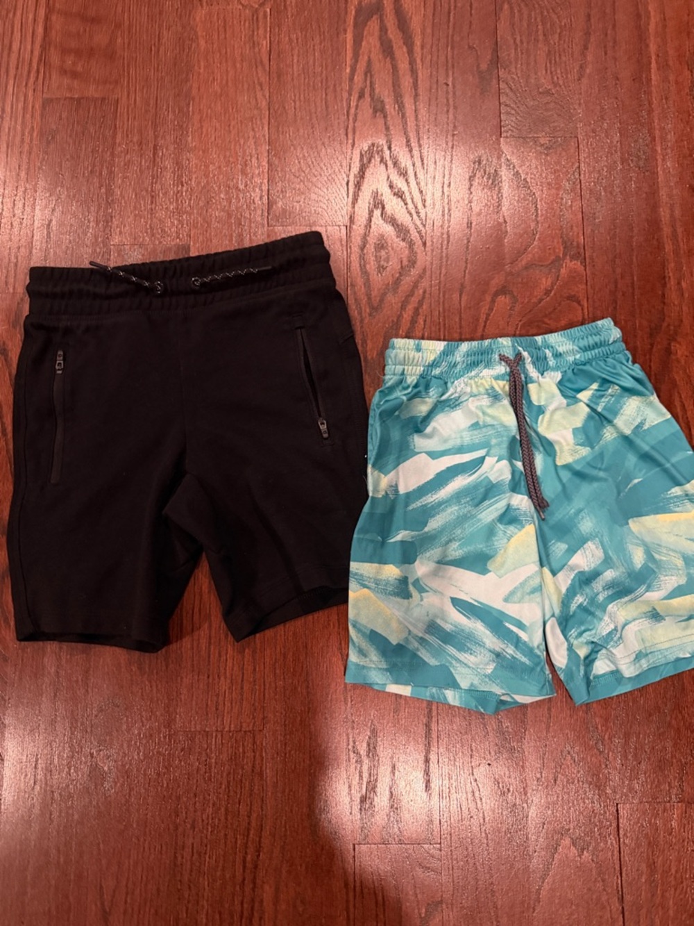 Gap Black Athletic Shorts & Teal childrens place shorts- Two Pack